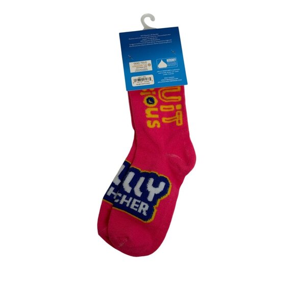 Jolly Rancher Pink Kids Socks Fruit Candy Theme Size 9–3.5 Ankle NWT - Picture 3 of 3